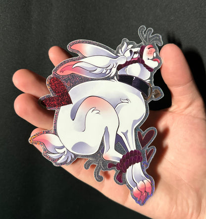 "Rope Bunny" Sticker by Jay Ferrier