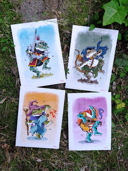 "Adventure Frogs" Print Set by Matthew Corbin