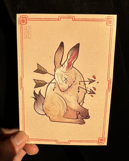 "Sad Bunny" Mini-Print by Noah Worcester