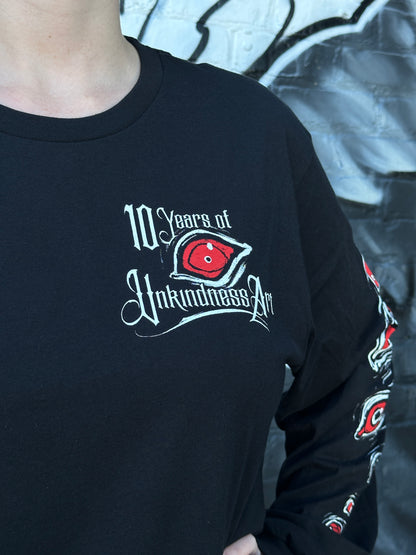 Special Edition 10 YEAR ANNIVERSARY "Cryptid Crow" Longsleeve Shirt by Teresa Sharpe