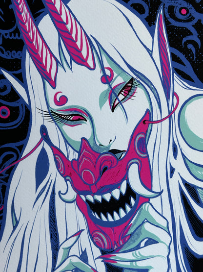 "Night Parade of 100 Demons" 2025 Halloween Limited Edition Print by Teresa Sharpe