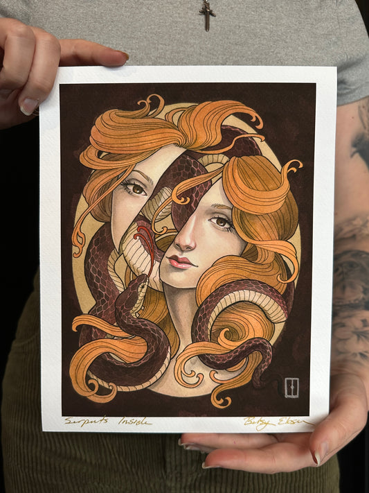 "Serpents Inside" Print by Betsy Ebsen