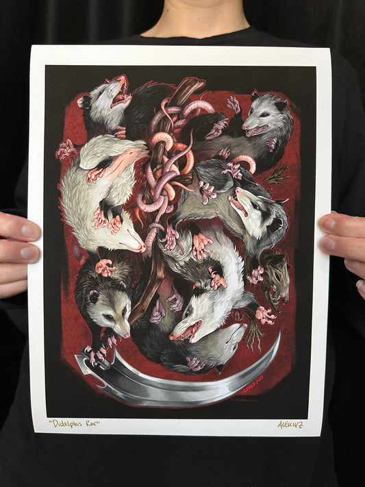"Didelphus Rex" Print by Kingsley Van Zandt