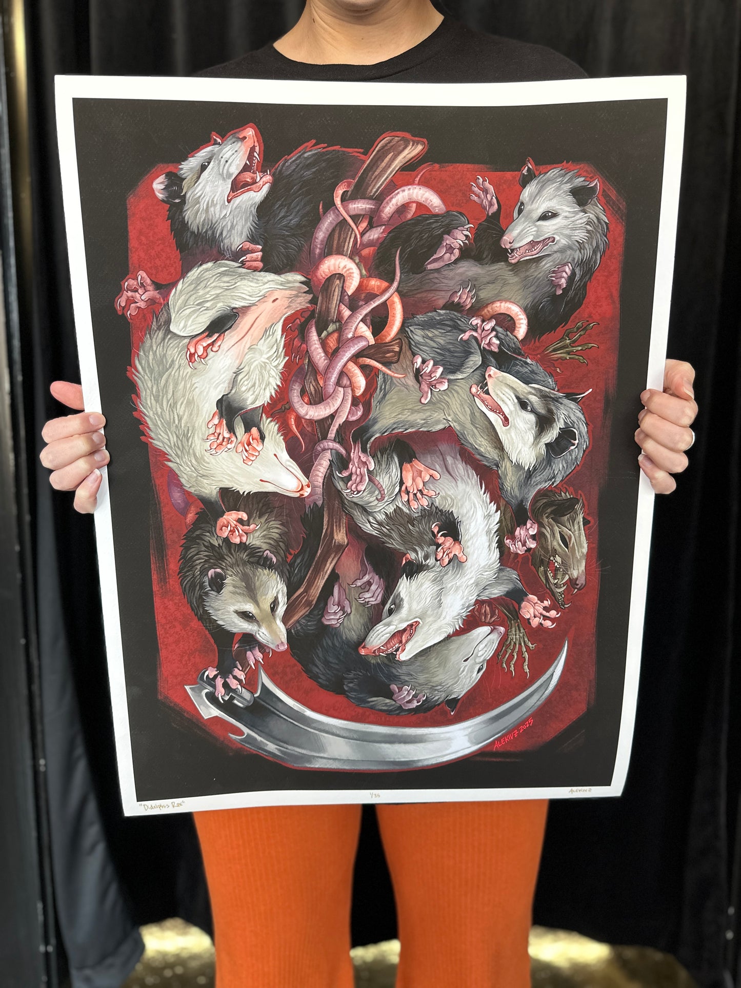 "Didelphus Rex" Print by Kingsley Van Zandt