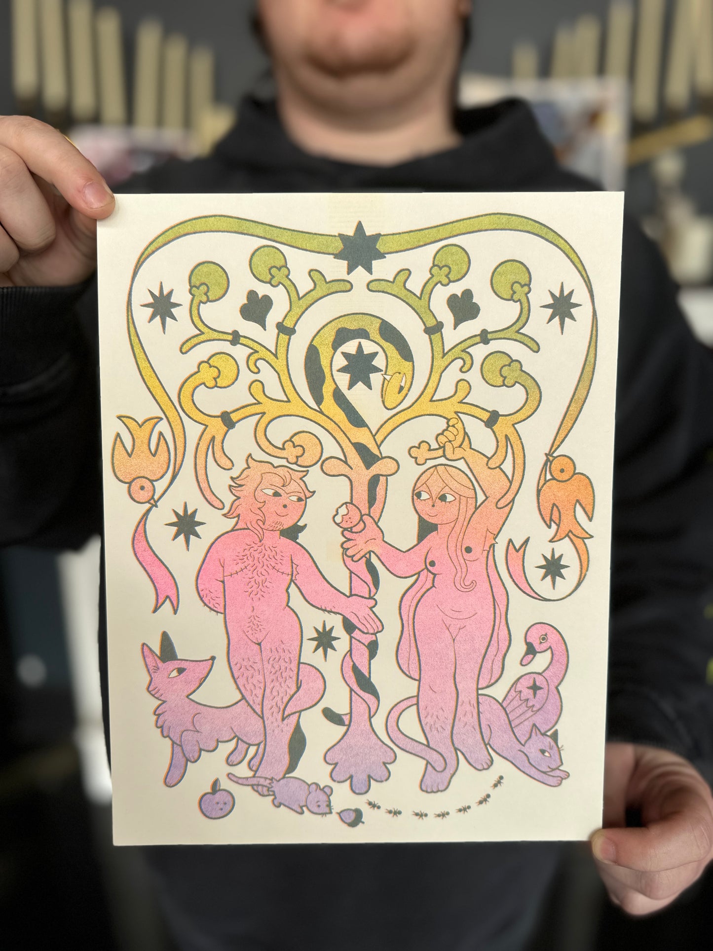 "Earthly Delights" Risograph Print by Frankee Graves