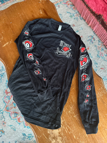 Special Edition 10 YEAR ANNIVERSARY "Cryptid Crow" Longsleeve Shirt by Teresa Sharpe