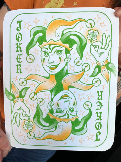 JOKER Double-Sided Riso Print by Liam & Frankee!