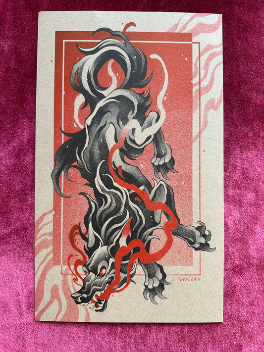 "Omen" Riso Print by Jay Ferrier