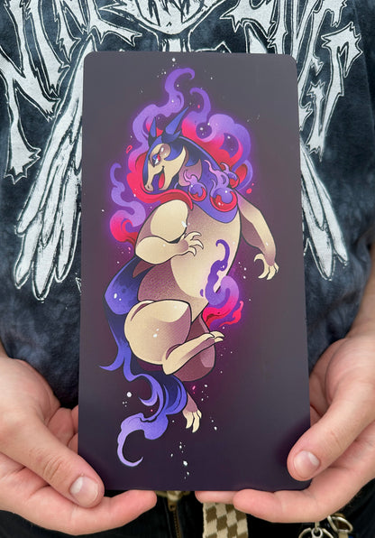 "Typhlosion: The Ghostly Flame" Sticker & Mini-Print Set by Jay Ferrier