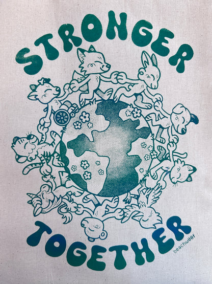 "Stronger Together" Charity Tote Bag by Liam Williams