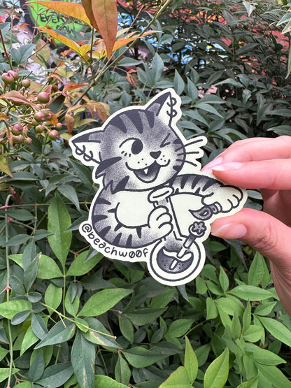 Bong Cat Sticker by Liam Williams
