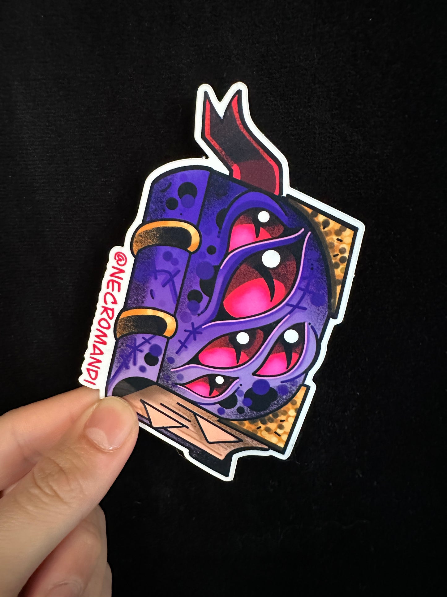 Warlock Tome Sticker by Mandi Johnson