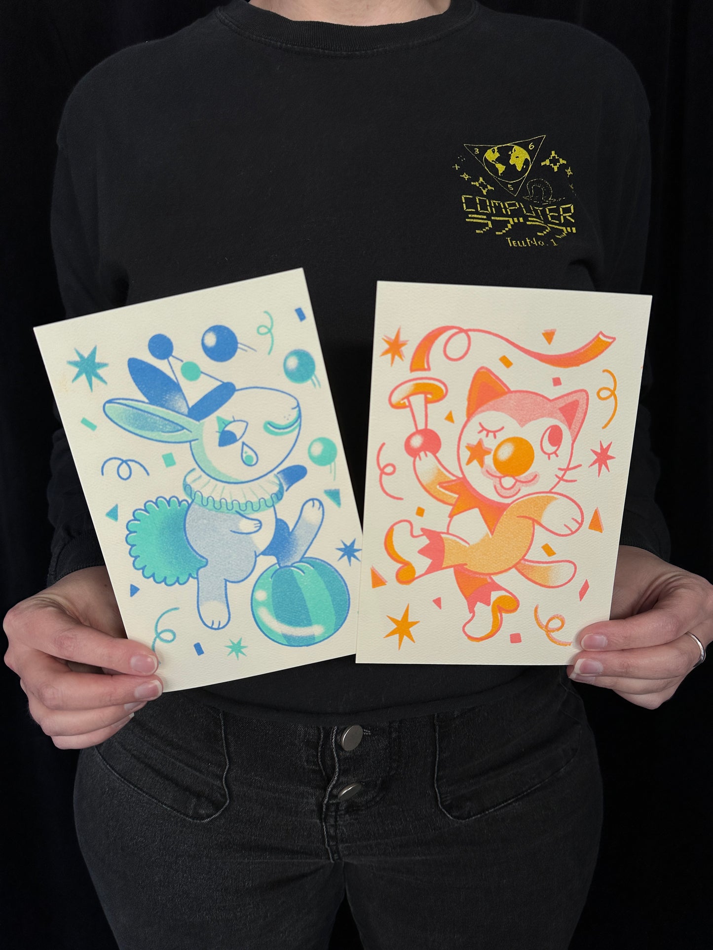 "Clownin' Around" Print Set by Frankee Graves