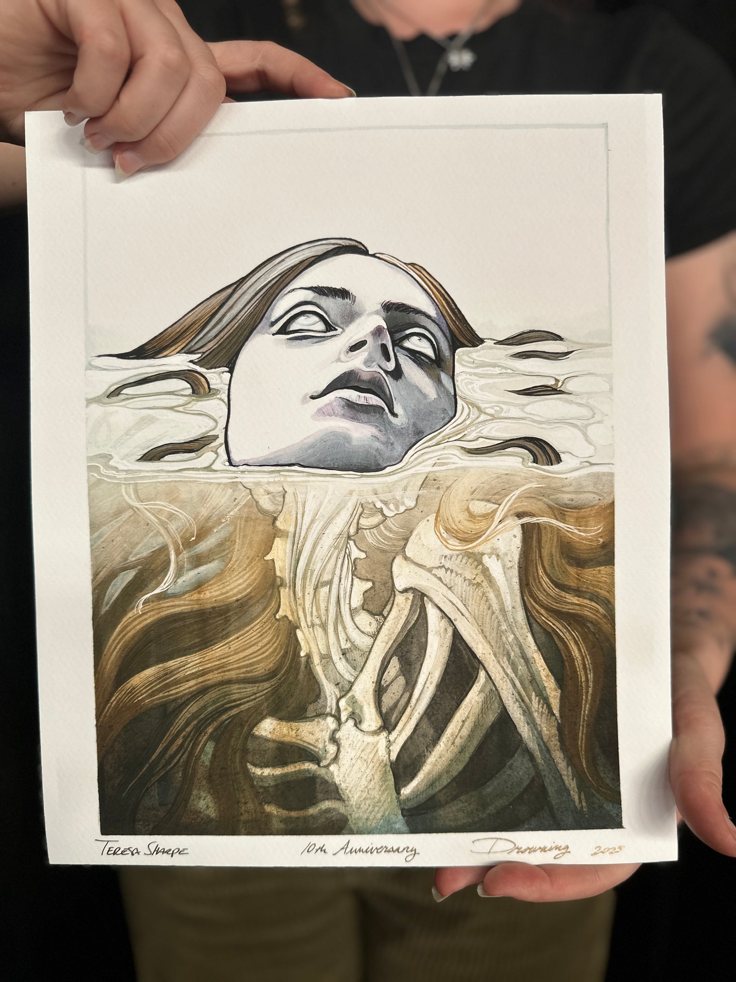 "Drowning" 2025 Edition Print by Teresa Sharpe