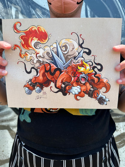 "Entei" Print by Jay Ferrier