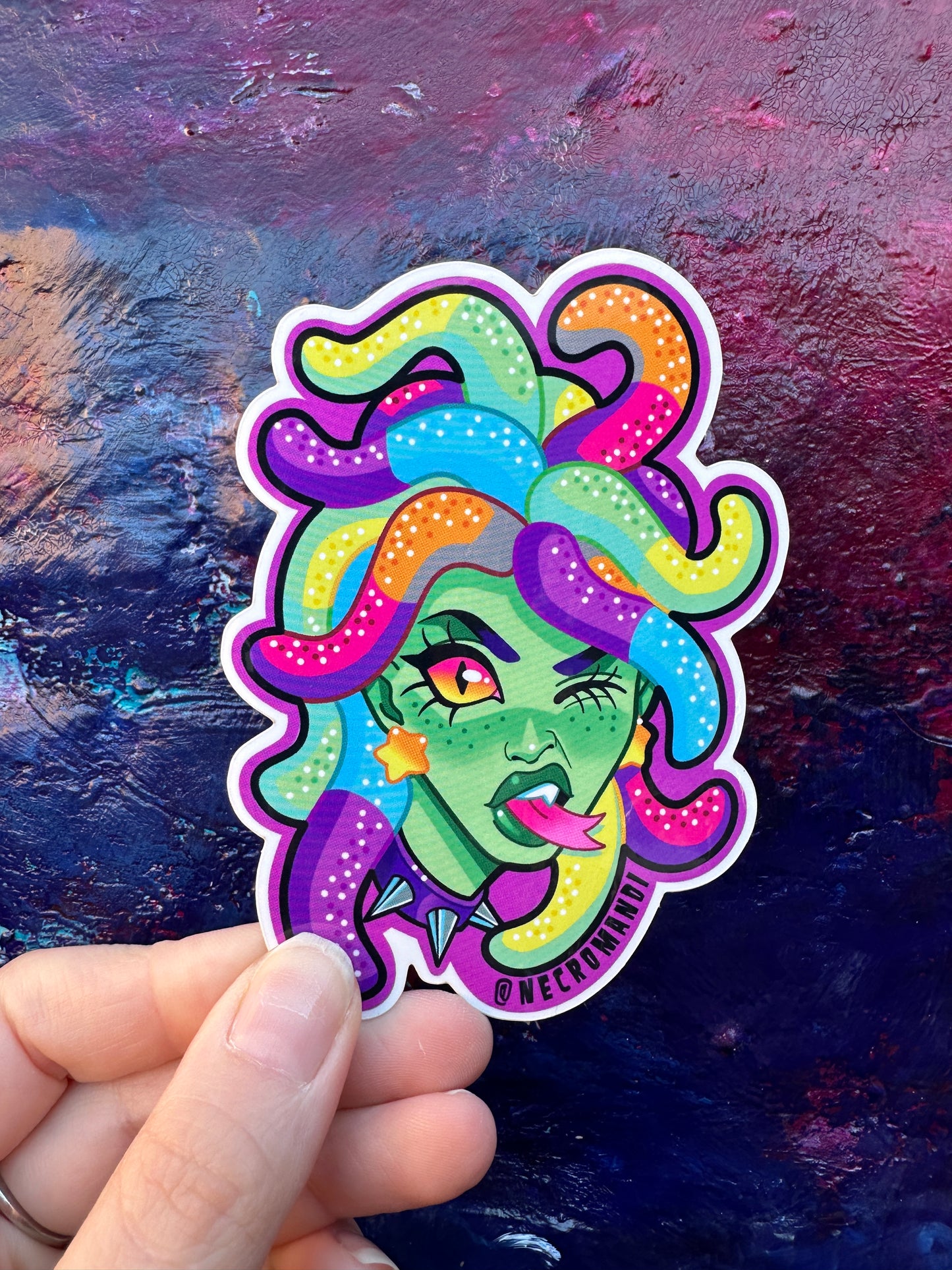 Gummy Gorgon Sticker by Mandi Johnson