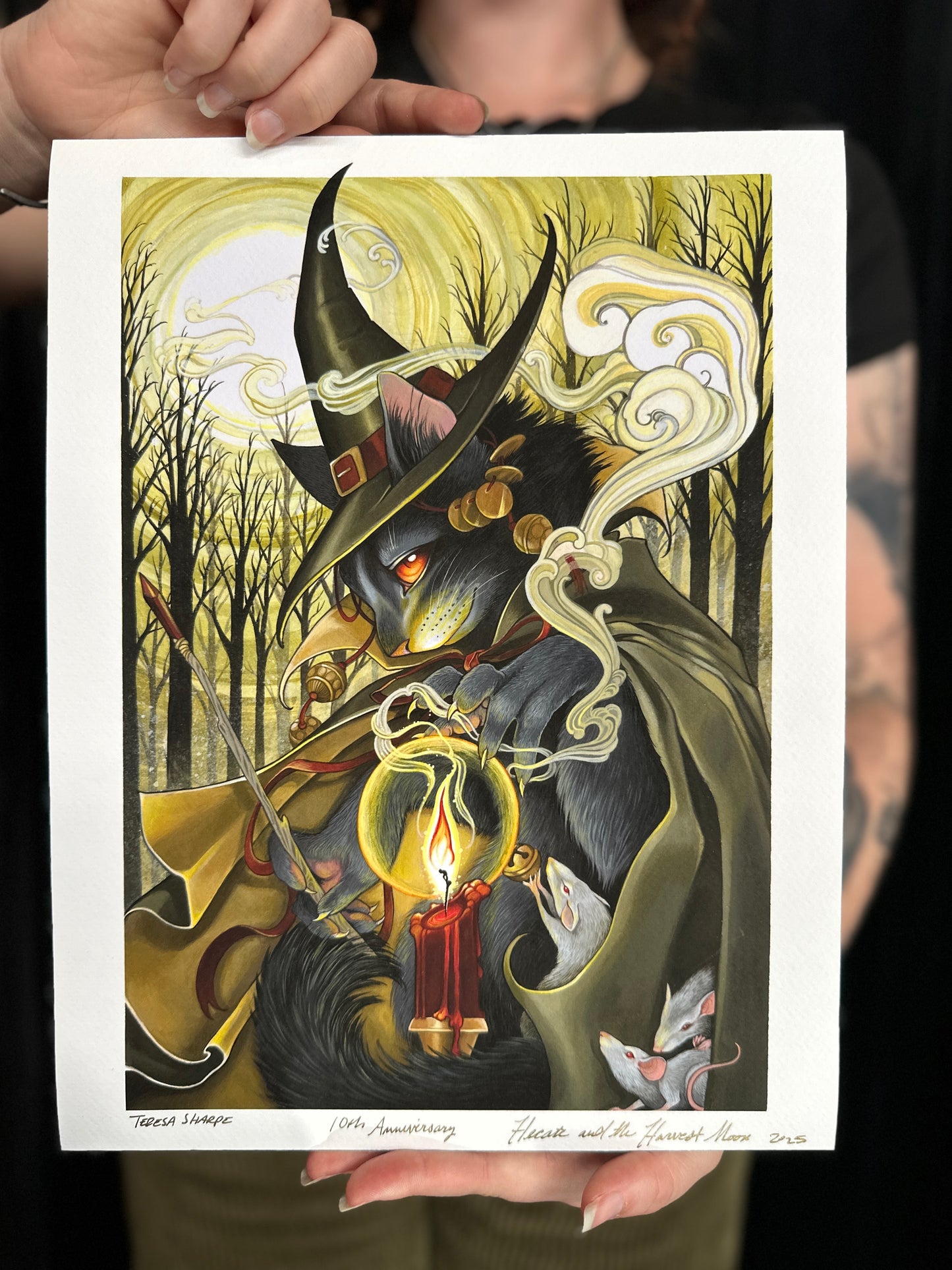 Spooky Kitties Trio 2025 Edition Print Set by Teresa Sharpe