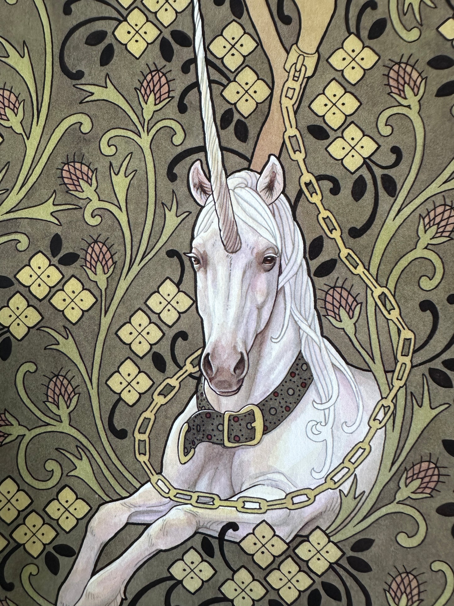 " Captive Unicorn" Print by Betsy Ebsen