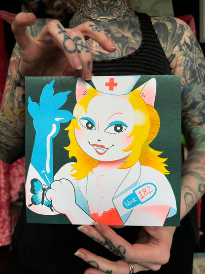 "NOW THAT'S WHAT I CALL MEOW-SIC, VOL. 1" Risograph Print Set by Frankee Graves