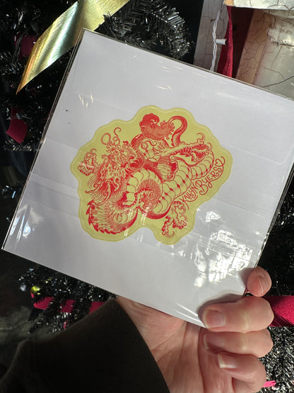 "Holly-day Moth" Greeting Card by Kailyn Byers