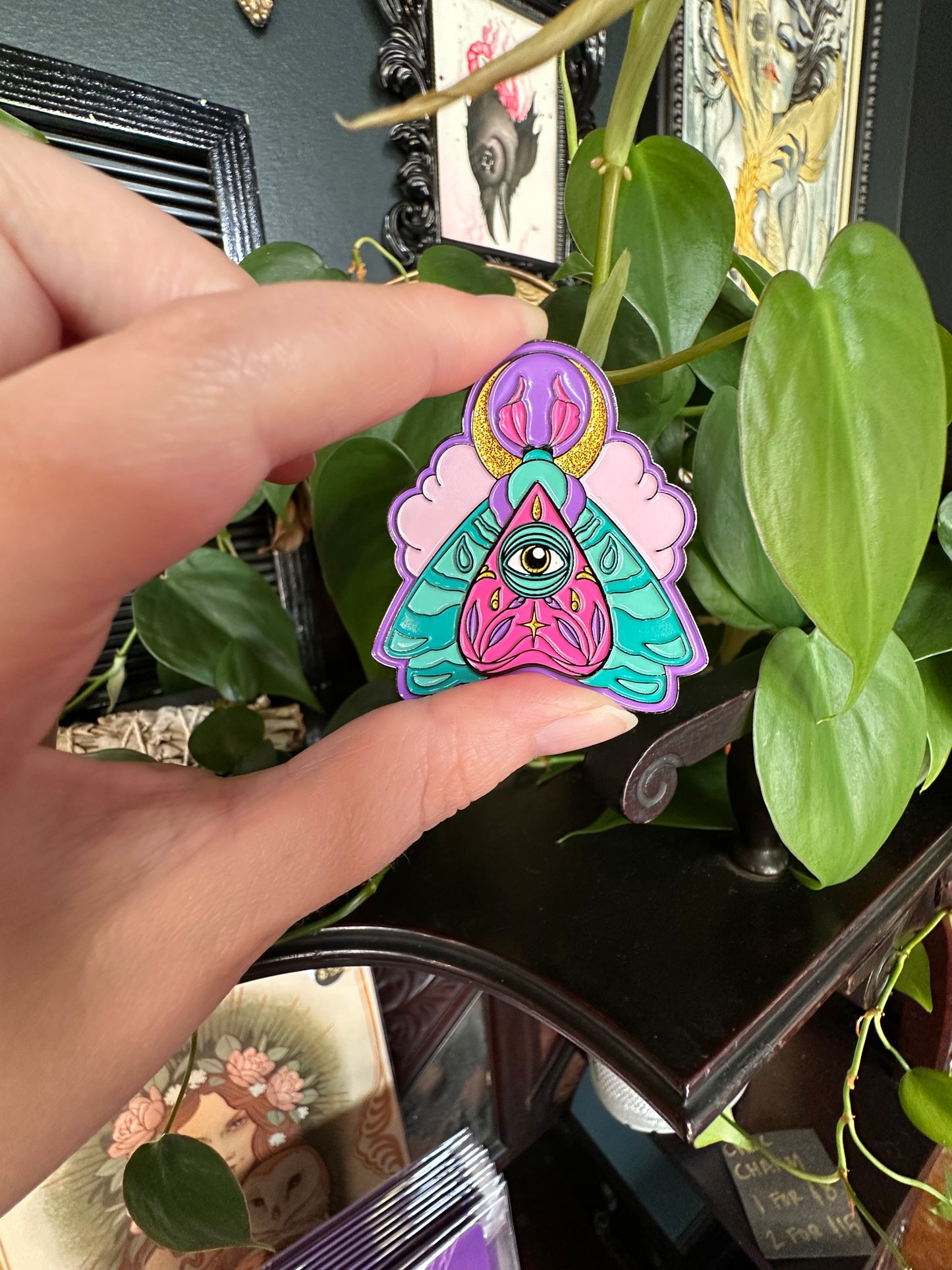 Cloud Moth Pin by Sara Stigmata