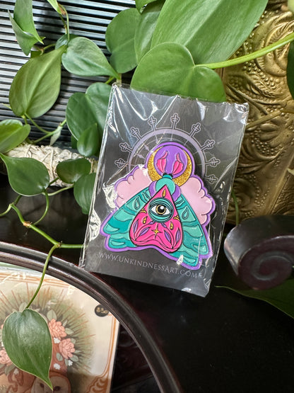 Cloud Moth Pin by Sara Stigmata