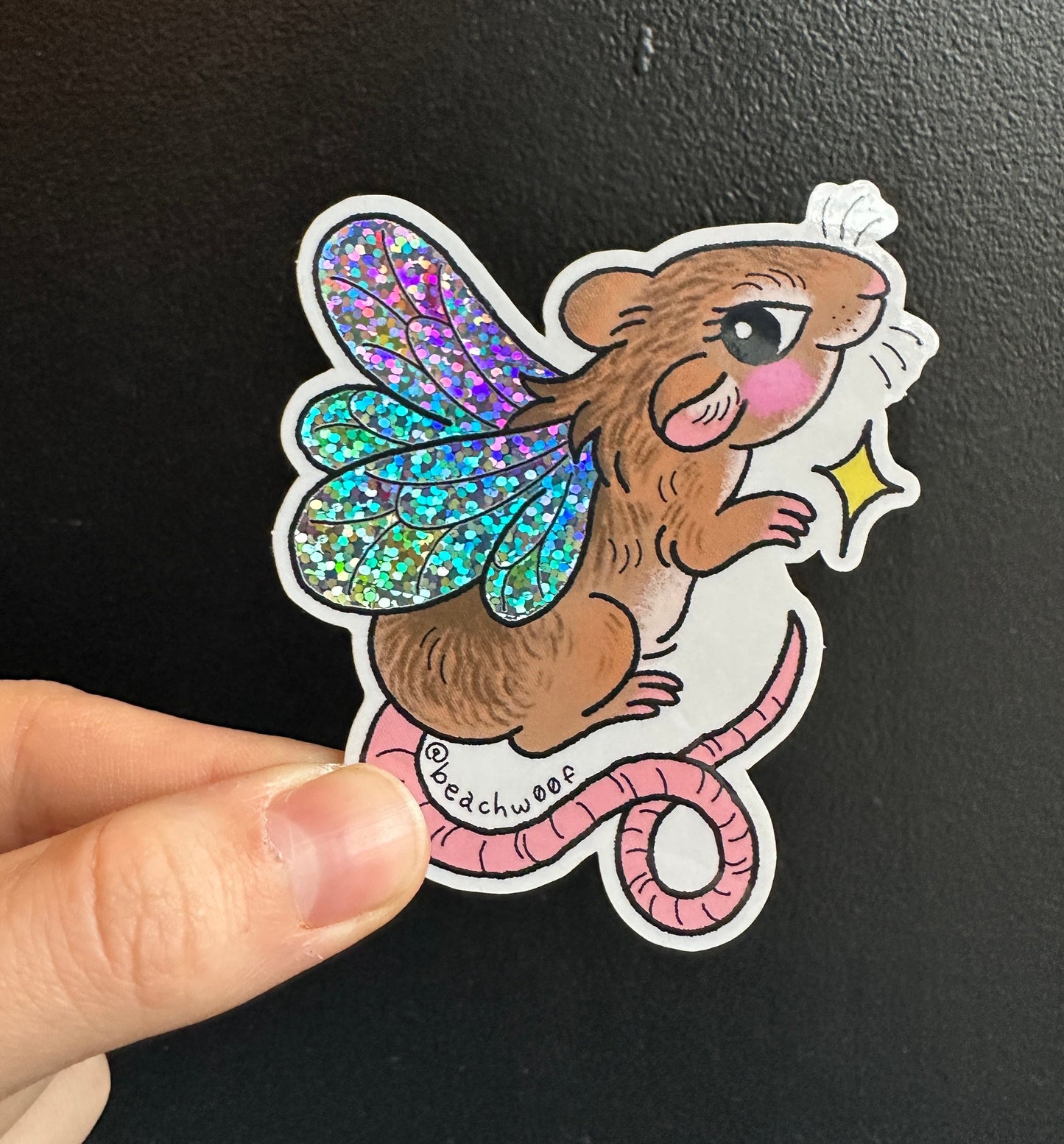 Fairy Mouse Sticker by Liam Williams