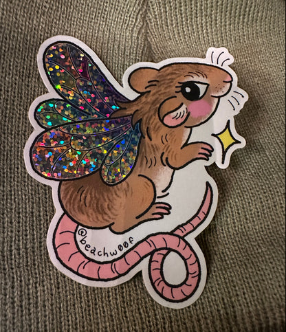 Fairy Mouse Sticker by Liam Williams
