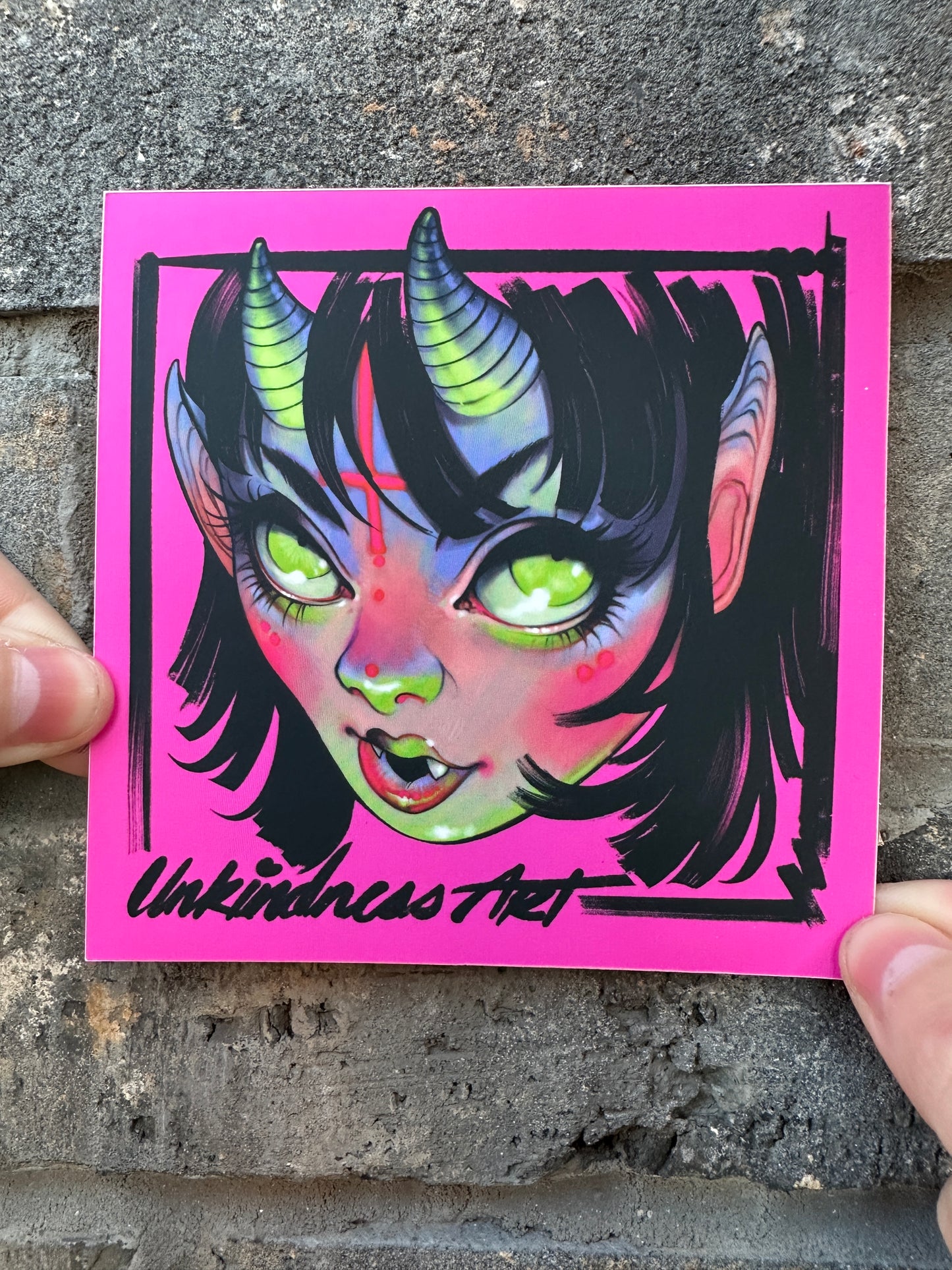 "Oni Girl" Logo Sticker by Teresa Sharpe