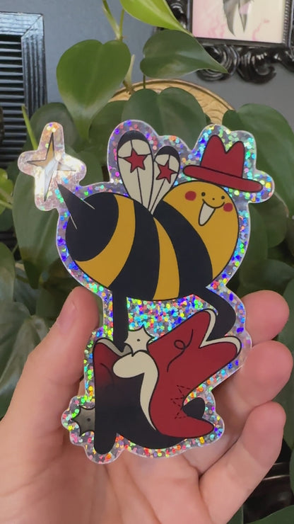 "Cowbee" Sticker by Frankee Graves