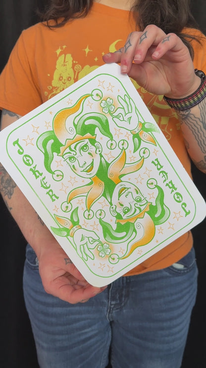 JOKER Double-Sided Riso Print by Liam & Frankee!
