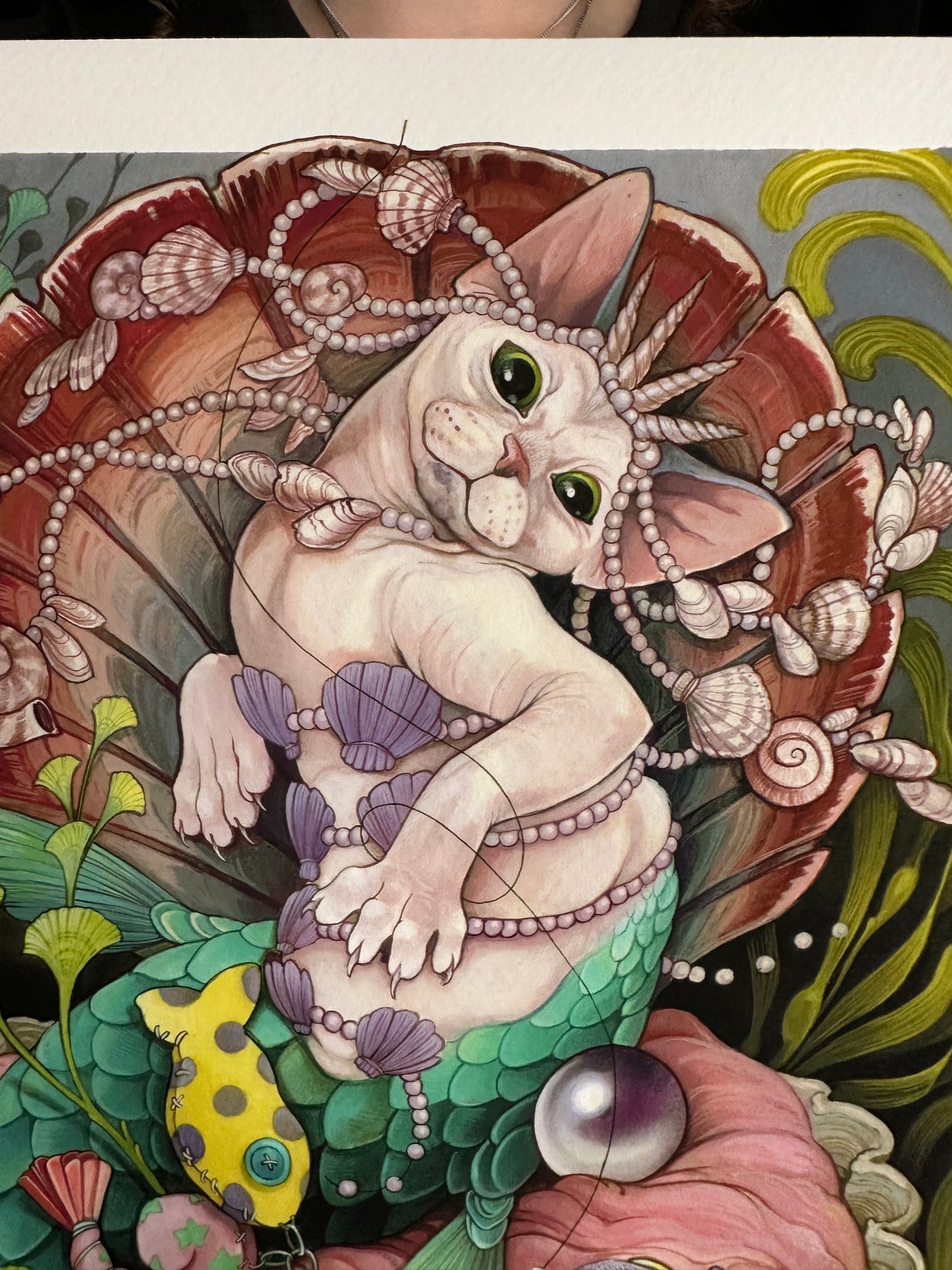 "The Purrfect Catch" 2025 Edition Print by Teresa Sharpe