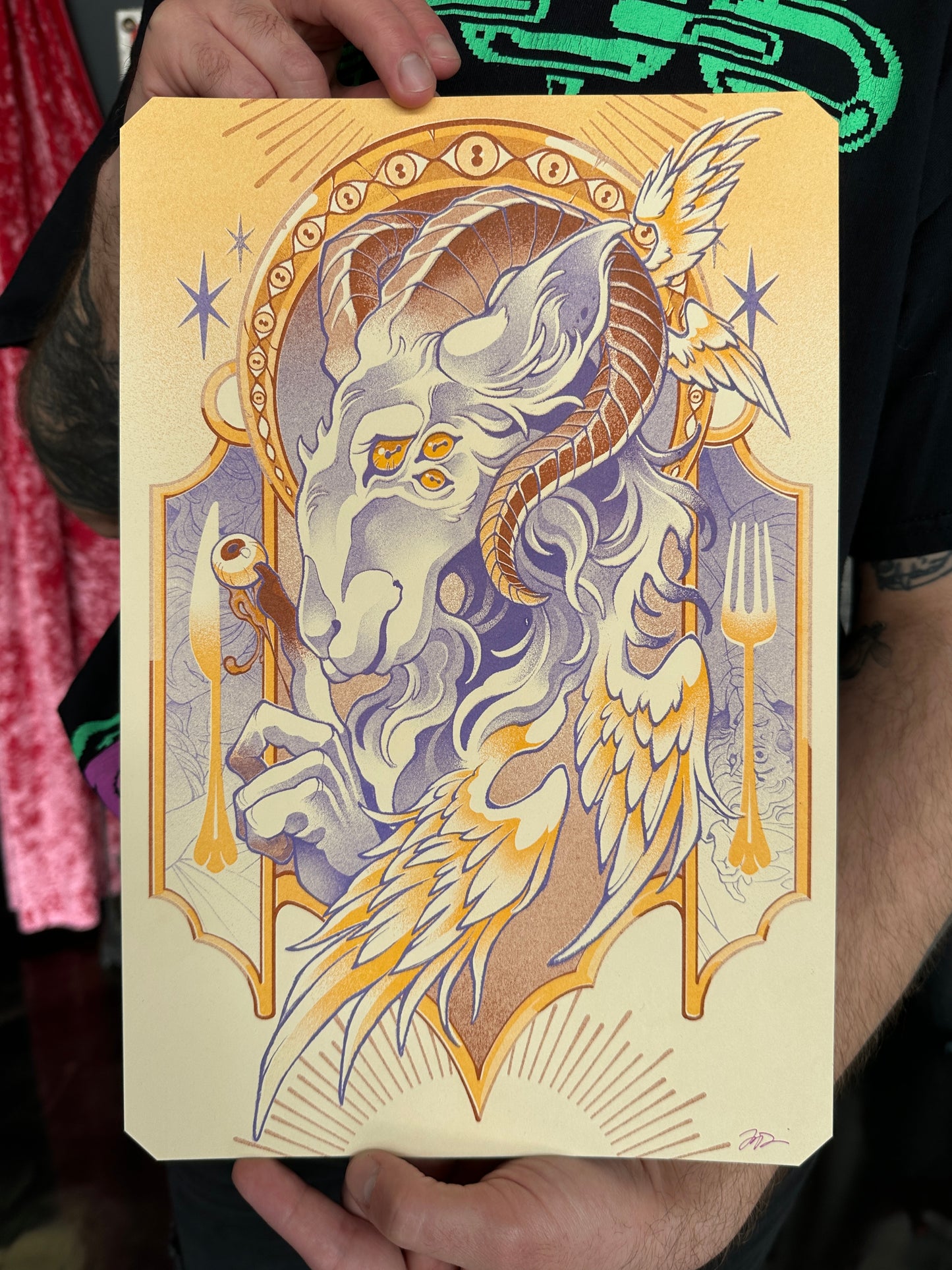 "Desire/Hubris" Risograph Print by Jay Ferrier