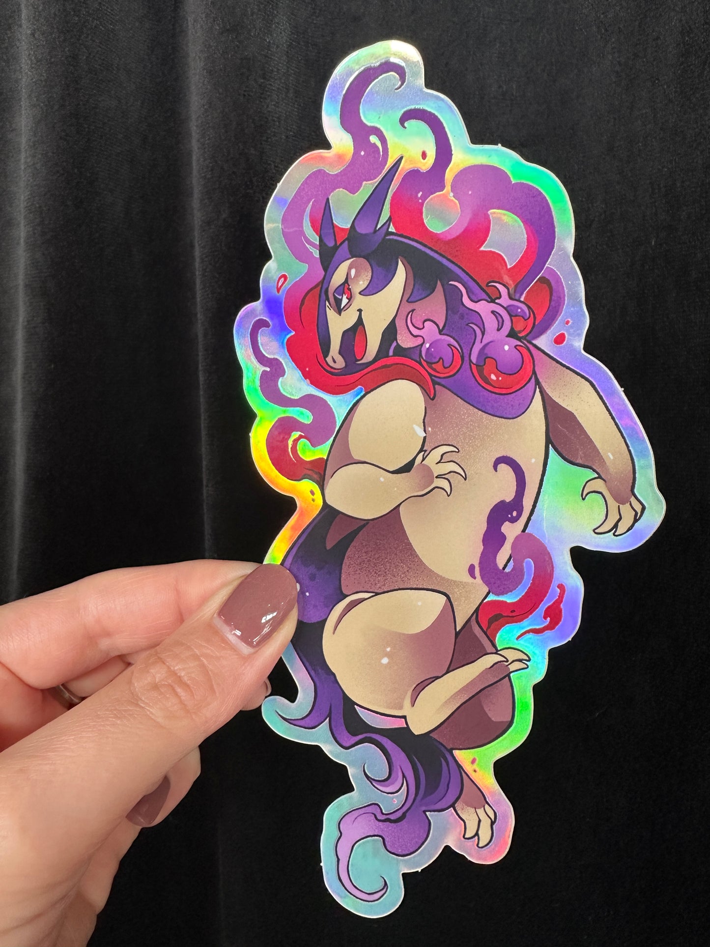 "Typhlosion: The Ghostly Flame" Sticker & Mini-Print Set by Jay Ferrier