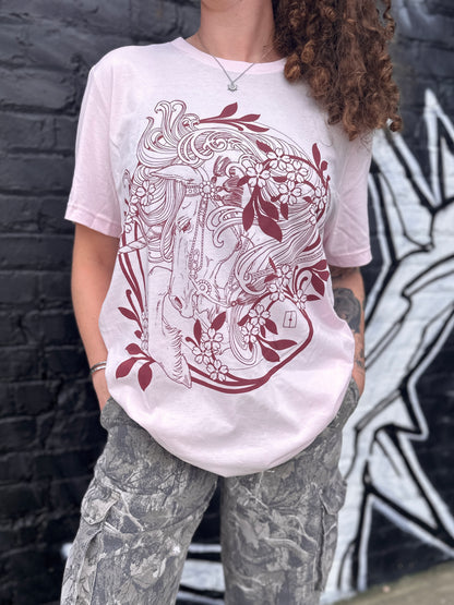 Bridled Blossom T-Shirt by Betsy Ebsen