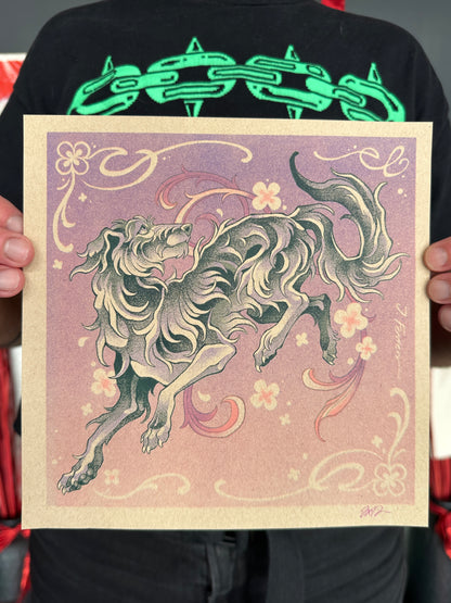 "The Mightiest Heart" Risograph Print by Jay Ferrier