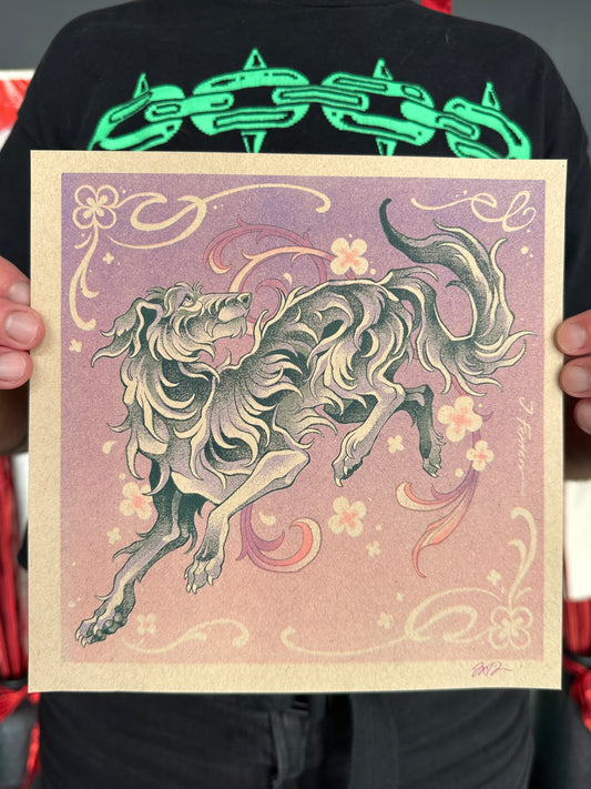 "The Mightiest Heart" Risograph Print by Jay Ferrier