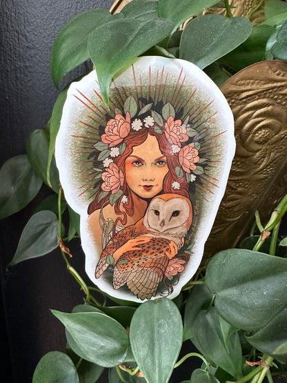 "Green Witch" Sticker by Betsy Ebsen