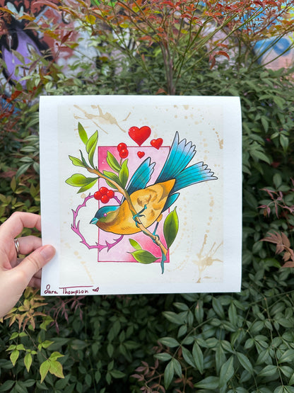 "Lovebird" Print by Sara Stigmata