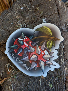 "Spiky Cherries" Sticker Set by Lindsay Hall