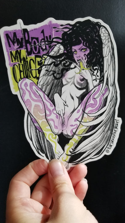 MY BODY MY CHOICE Charity Sticker by Teresa Sharpe