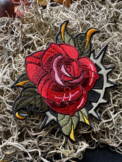 "Rose & Bramble" Iron-on Patch by Kingsley Van Zandt